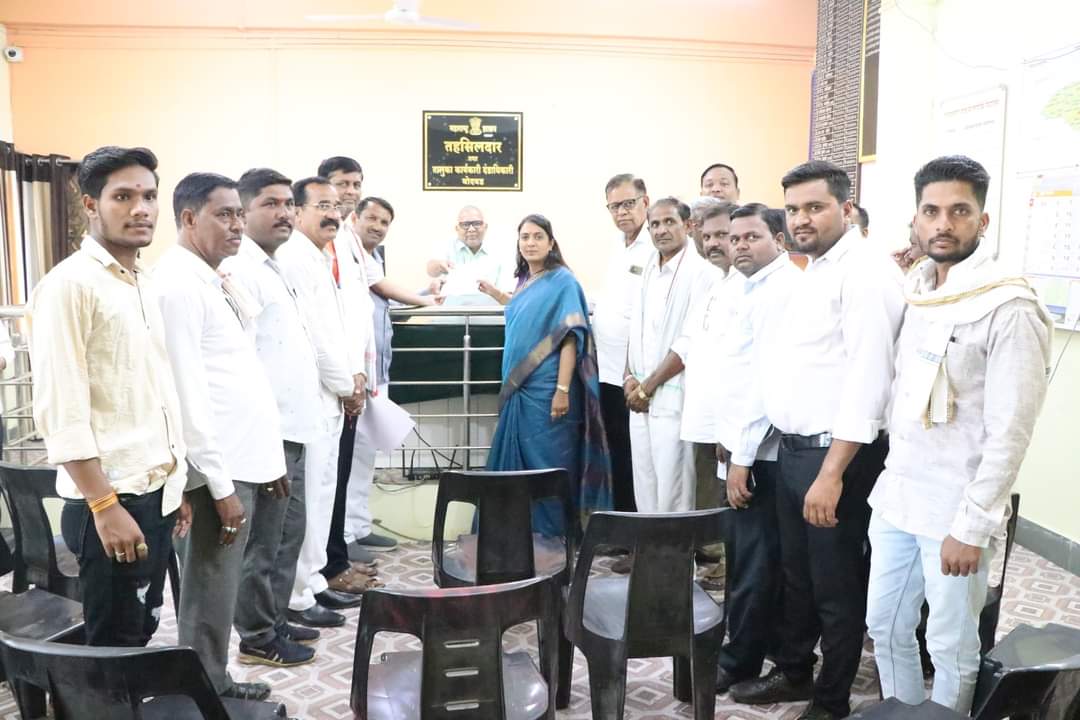 बोदवड तहसिल कार्यालय येथे आंदोलन करण्यात येईल असा इशारा